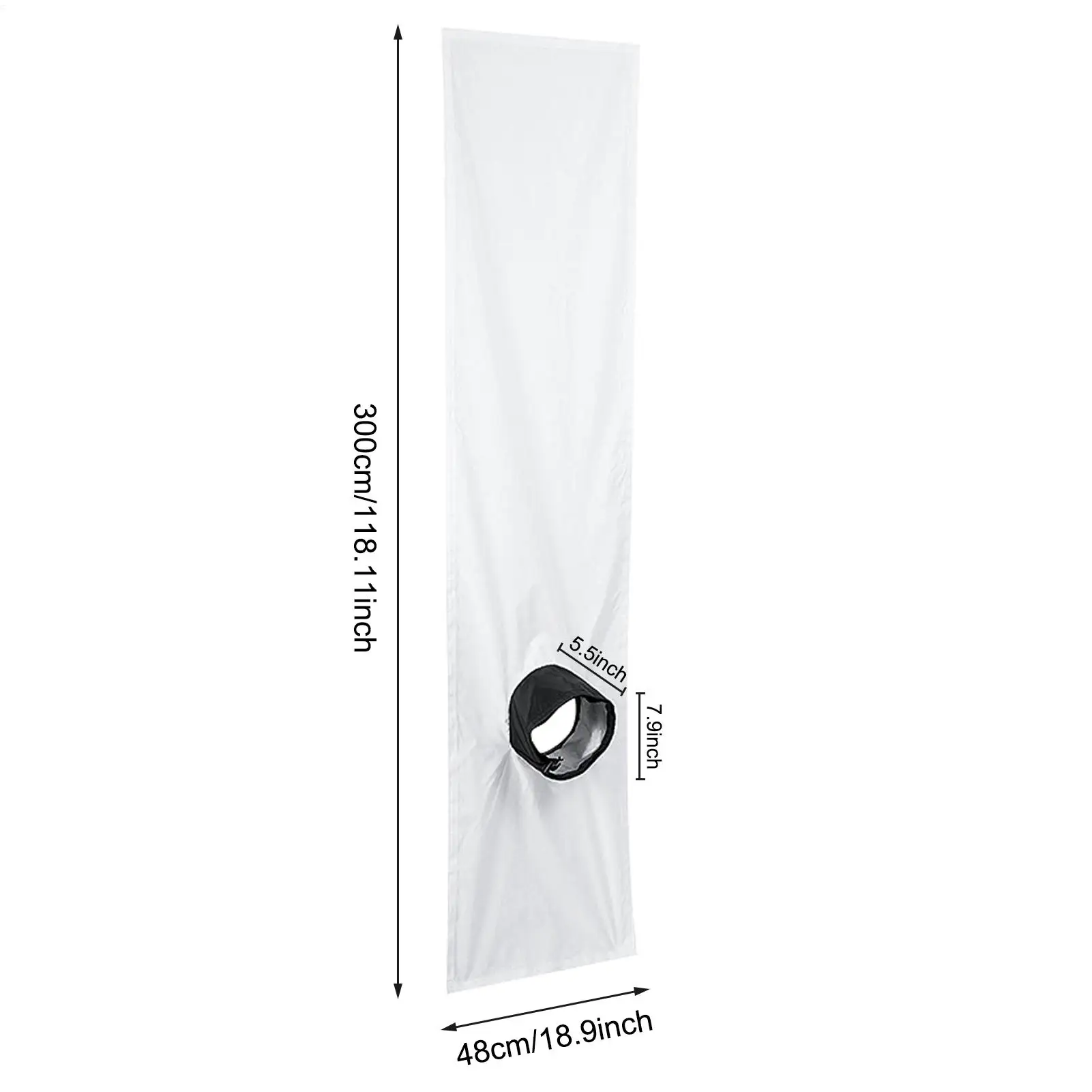Air Conditioner Window Vent Kit Waterproof Air Conditioner Sealing Cloth Mobile Air Conditioner Baffle for Sliding Horizontal