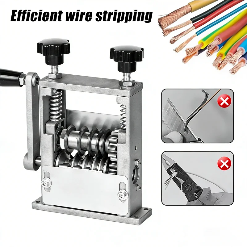 Machine à dénuder les fils poreux 1-70MM, manuelle et automatique, pour câbles en cuivre et fils de rebut, dénudeuse de fils haute efficacité