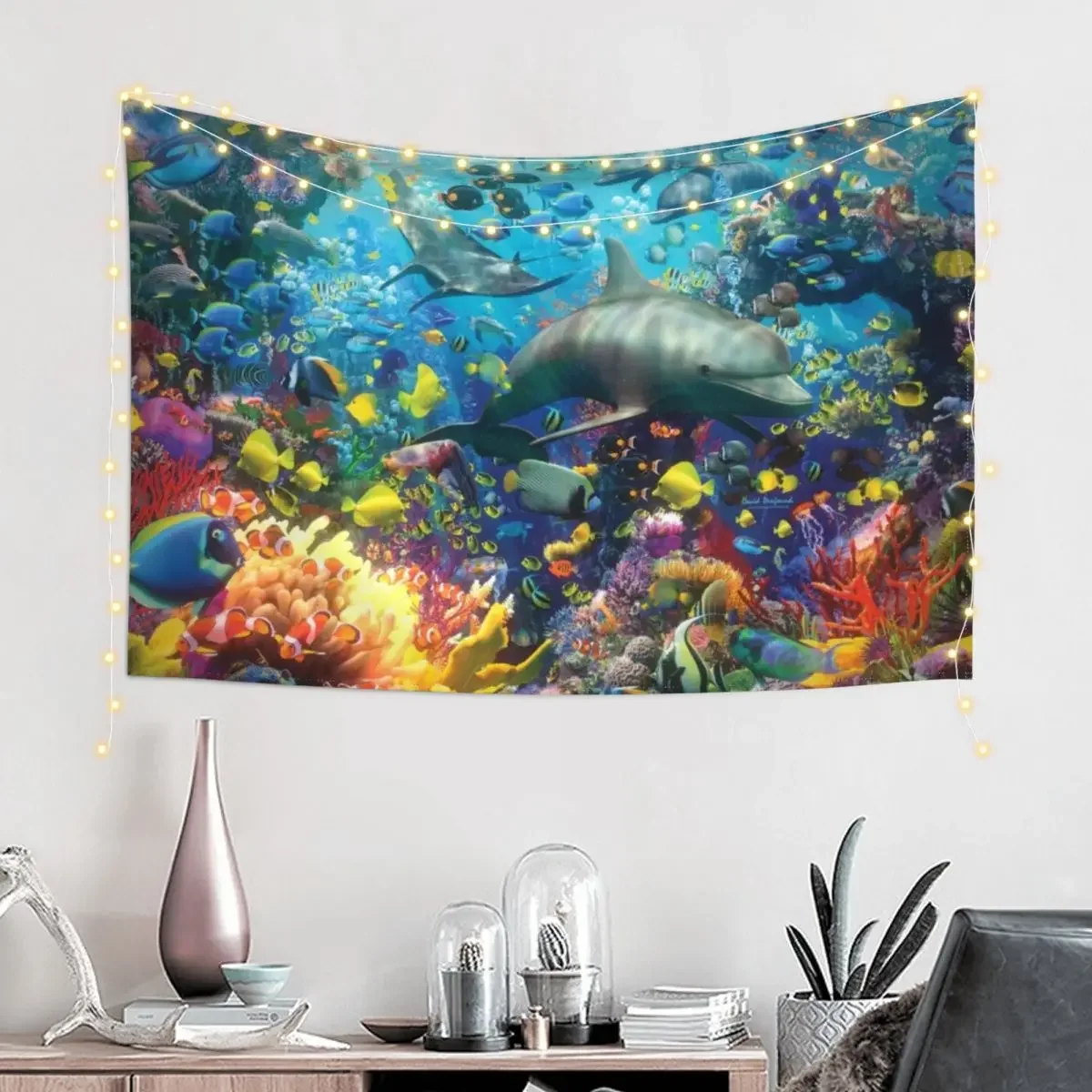 The Red Sea Tapestry Anime Decor Bedroom Organization And Decoration Tapestry