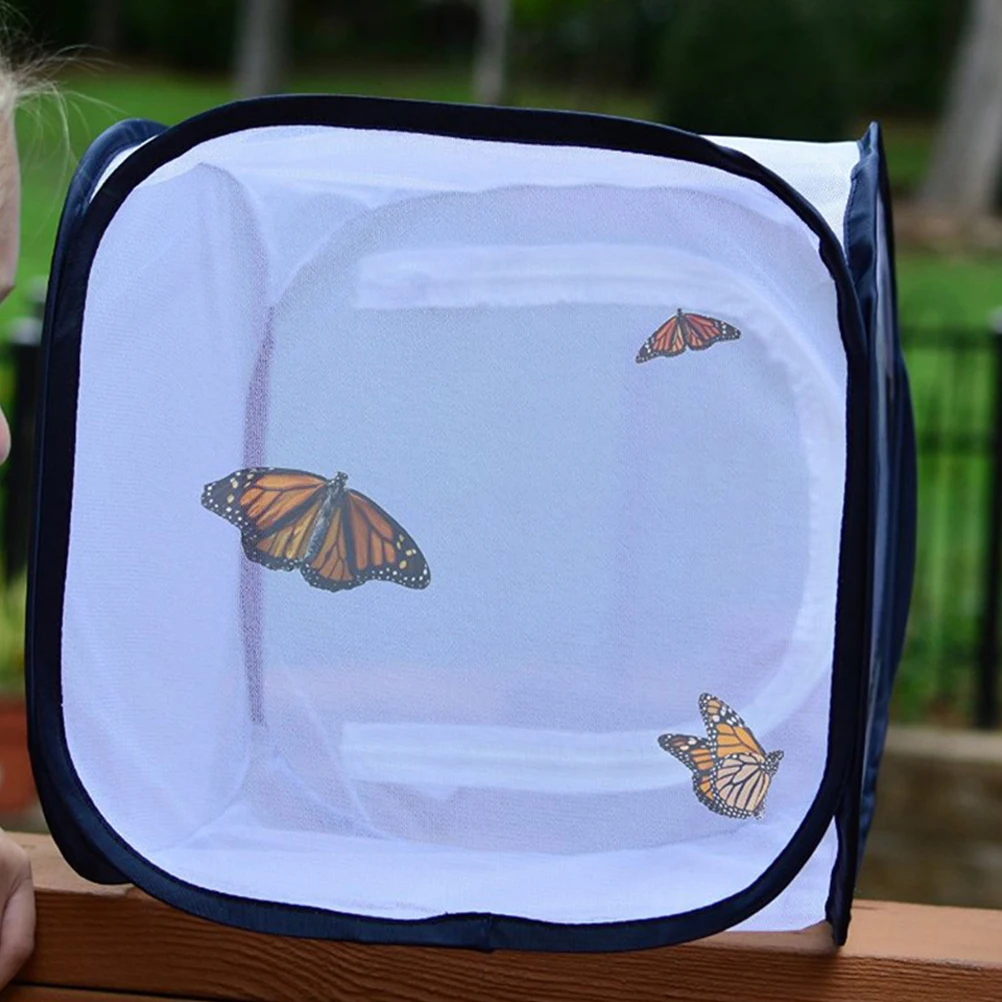 

1Pcs Portable Insect Cage Bug House Outdoor Kids Learning Explore Concentration Carry Handle Box Cage