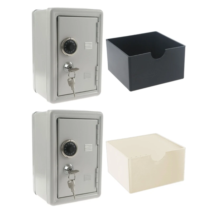 

Мини-металлический шкафчик для монет с ключами, детский сейф для экономии денег