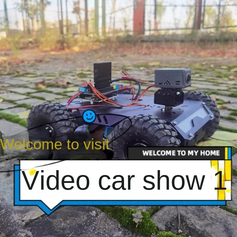 4WD RC Tank Wireless VIdeo Remote Control Motor Trolley Support 4G Robot Car for C++ Robot DIY Kit Vscode Programmable Robot Car