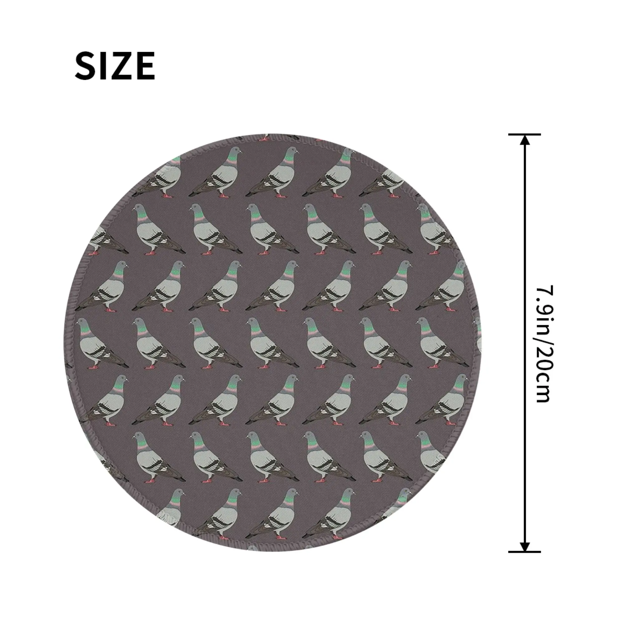 pigeon walk 2020 grey Mouse Pad Computer Keyboard Mouse Mat Gaming PC Laptop Desk Mat Office Accessories Table Mats