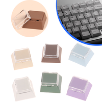 12Pcs Universal Instantly Double-Layer Keycaps With Transparent Cover Cap For DIY Removable Stickers Or Scraps Of Paper