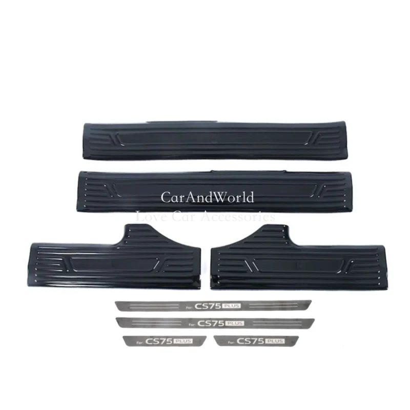 

For Changan CS75 Plus 2025 2026 Door Sill Scuff Plate Guard Cover Welcome Pedal Trims Car Moulding Accessories