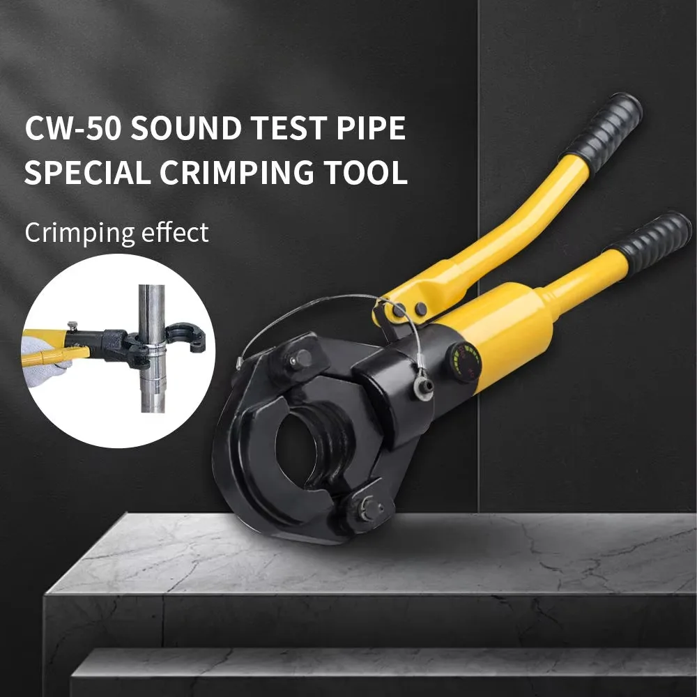 CW-50 Pipe Crimp Pliers 16-32mm Pressing Tool with Torsion Spring Calibrator Pro to Contour Composite Pipe