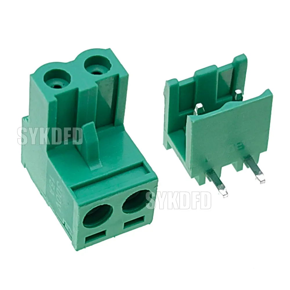 2/3/4/5/6/7/8/9P الملعب 5.08 مللي متر المسمار المكونات في PCB محطة كتلة 2EDGK 2EDGRC إغلاق الزاوية ذكر/أنثى موصل قابل للتوصيل