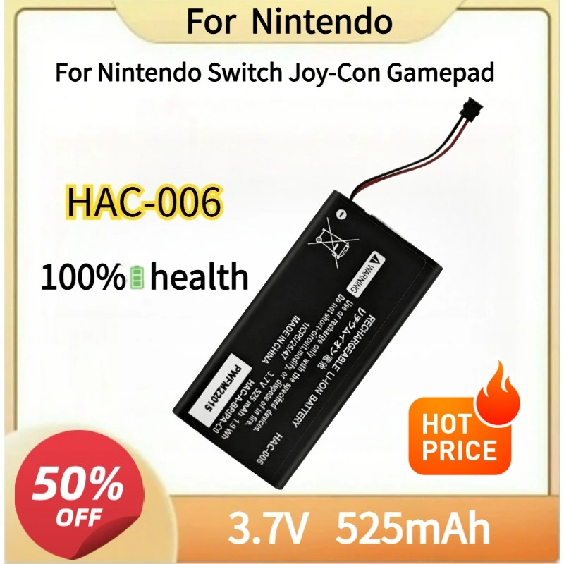 HAC-006 Battery 525mAh For Nintendo Switch Joy-Con Gamepad Game Console Battery