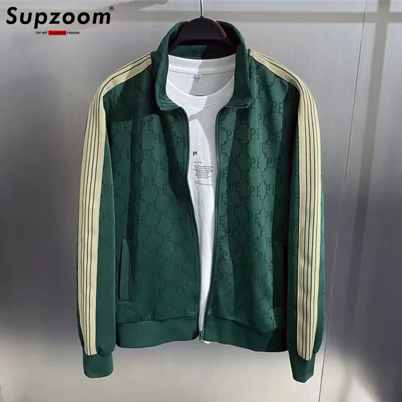 

Supzoom Новое поступление, модные модные весенне-осенние свободные повседневные красивые куртки с воротником-стойкой в стиле ретро, мужское пальто