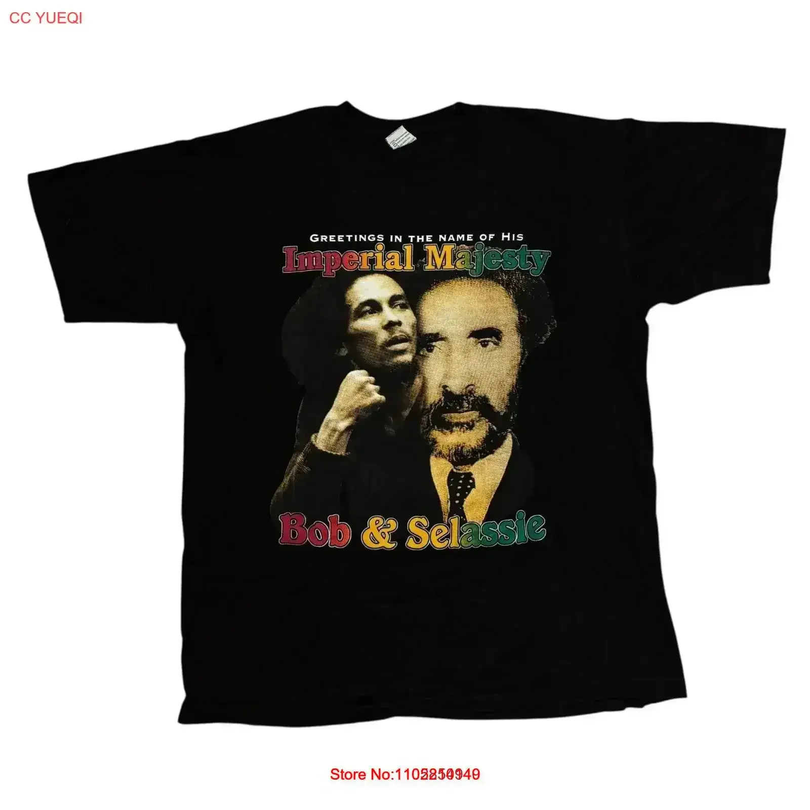 

Винтажная футболка Bob Marley XL, черная, 90-е, тур, концертный рэп, Haile Selassie, регги, стираная уличная одежда, слегка стильная винтажная одежда