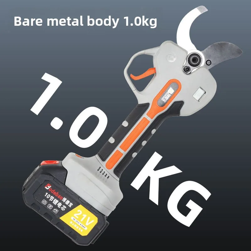 Tesouras de poda com bateria de lítio, tesoura para jardinagem de árvores frutíferas, galhos grossos, carregamento portátil, tesouras de jardim