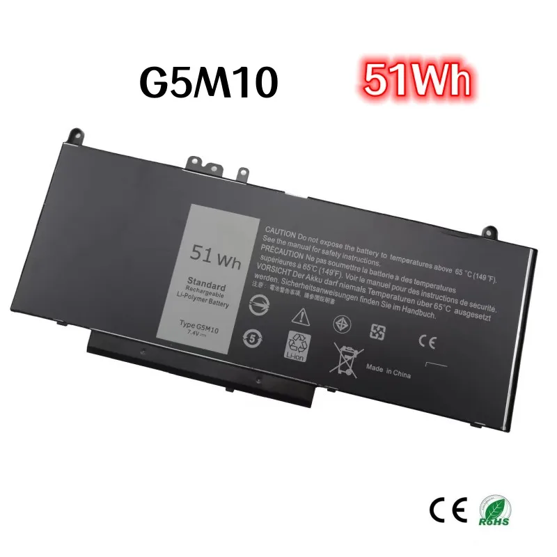 

100%original 6880mAh For DELL Latitude 3150 3160 3350 E5250 E5270 E5450 E5470 E5550 E5570 G5M10 laptop battery