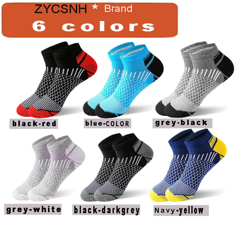 New Men\'s Cushioned Ankle Socks Low Cut Athletic Socks Sports And Leisure Waist Design Running Cycling Hiking Socks 5Pairs