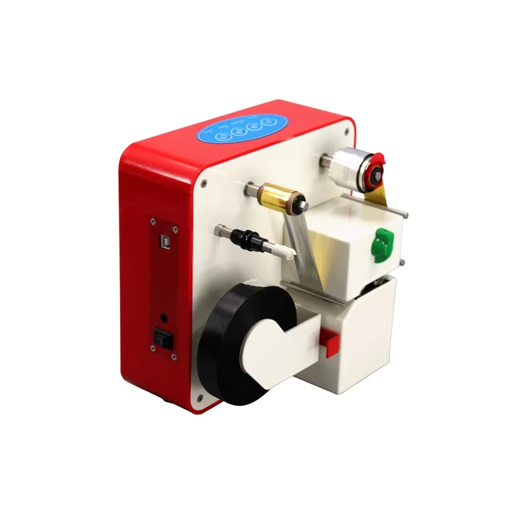 LY 300 Digital Satin Ribbon Foil Press Machine Stamping Printer Software Control Optional Silver Red Color Max Printing 1-4CM