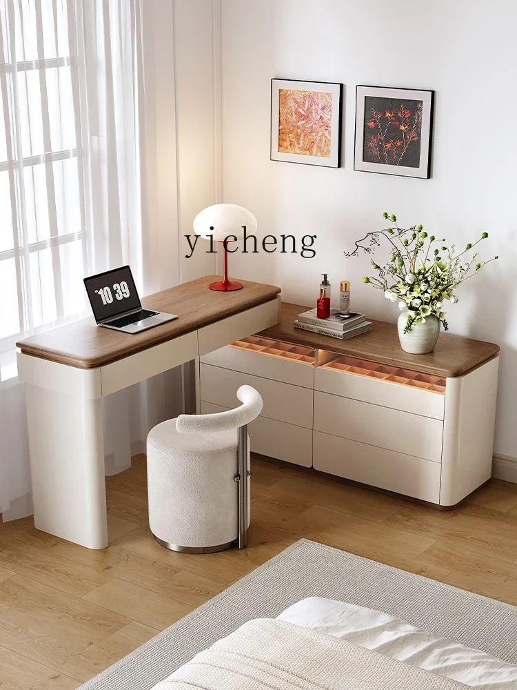 

1 French cream style dresser chest cabinet integrated household light luxury high-end bedroom end of bed makeup table