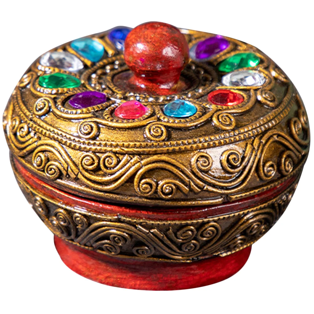 

Handmade Glass Jewelry Case Trinket Organizer Decorative Holder Desktop Container Sundries Bead Earring Holder Jewelry Storage