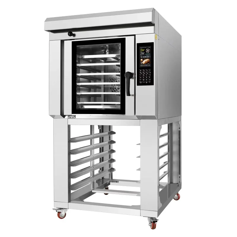 Commercial digital intelligent hot air circulation oven box storage rack 360 rotating frame, suitable for all-round bakery