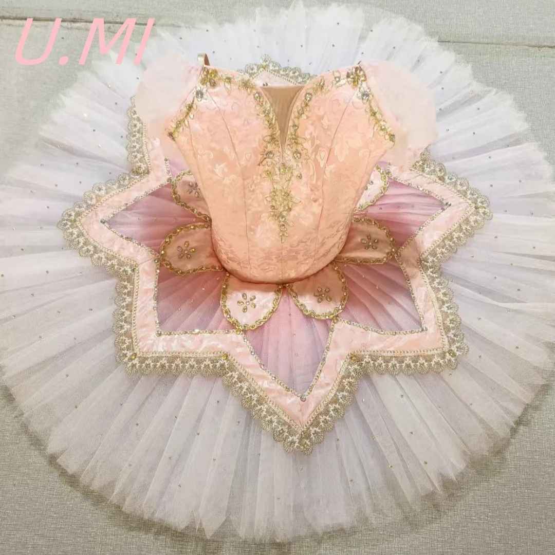 Professional tutu dress Exclusive custom ballet competition dress Children adult gradient stage performance dress