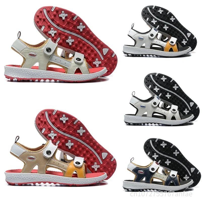 

Children's Sandals New Summer Beach Sandals Leather Kid's Soft Sandals Fashion Design Breathable Casual Sandals Flat Sandals