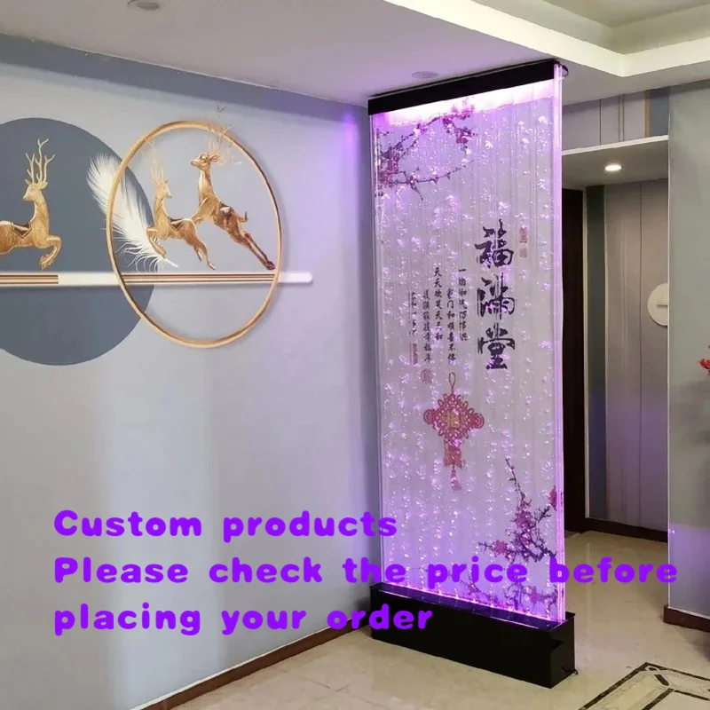 custom.Home Decorative Acrylic Fountains Bubble Wall Features Restaurants