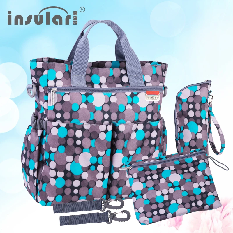 Fashion Baby Diaper Bag Multifunctional Nappy Bags Waterproof Mommy Changing Bag Mummy Stroller Bag