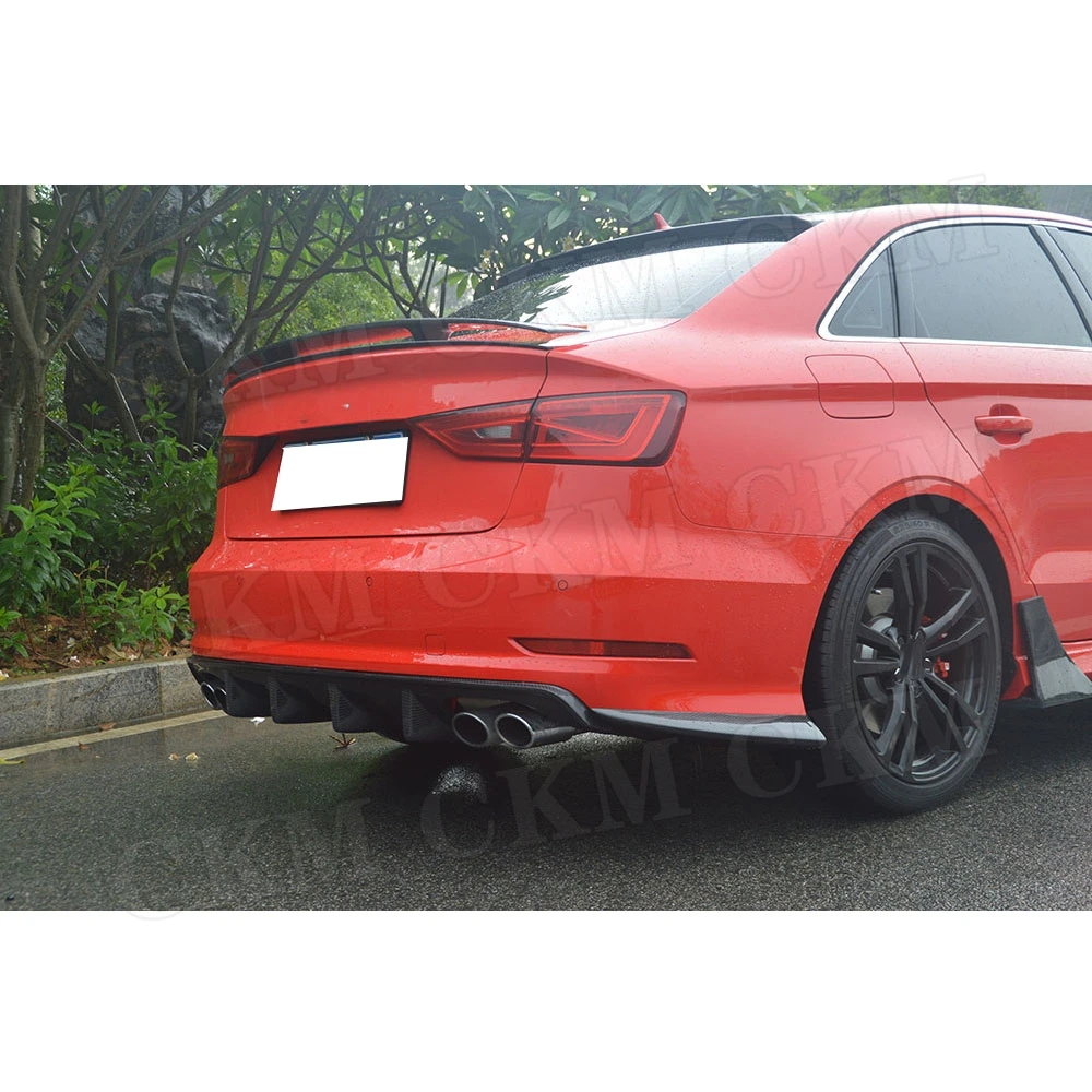 

Carbon Fiber Rear Spoiler for Audi A3 Sline S3 RS3 2014-2019 FRP Boot Tail Racing GT Wings Car Styling