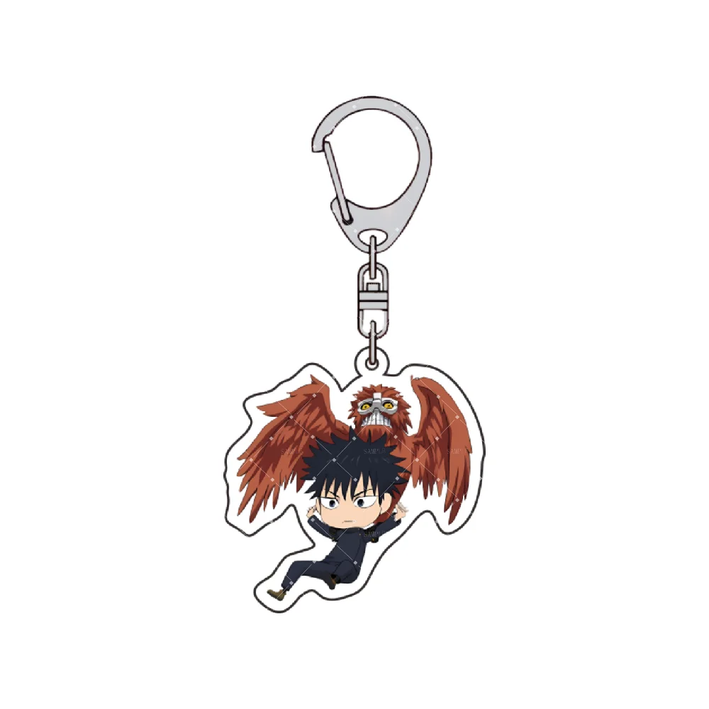 “Jujutsu Kaisen” 6cm Acrylic Keychain ’Megumi Fushiguro‘ Cute Form Packaging Decoration Collection Gift