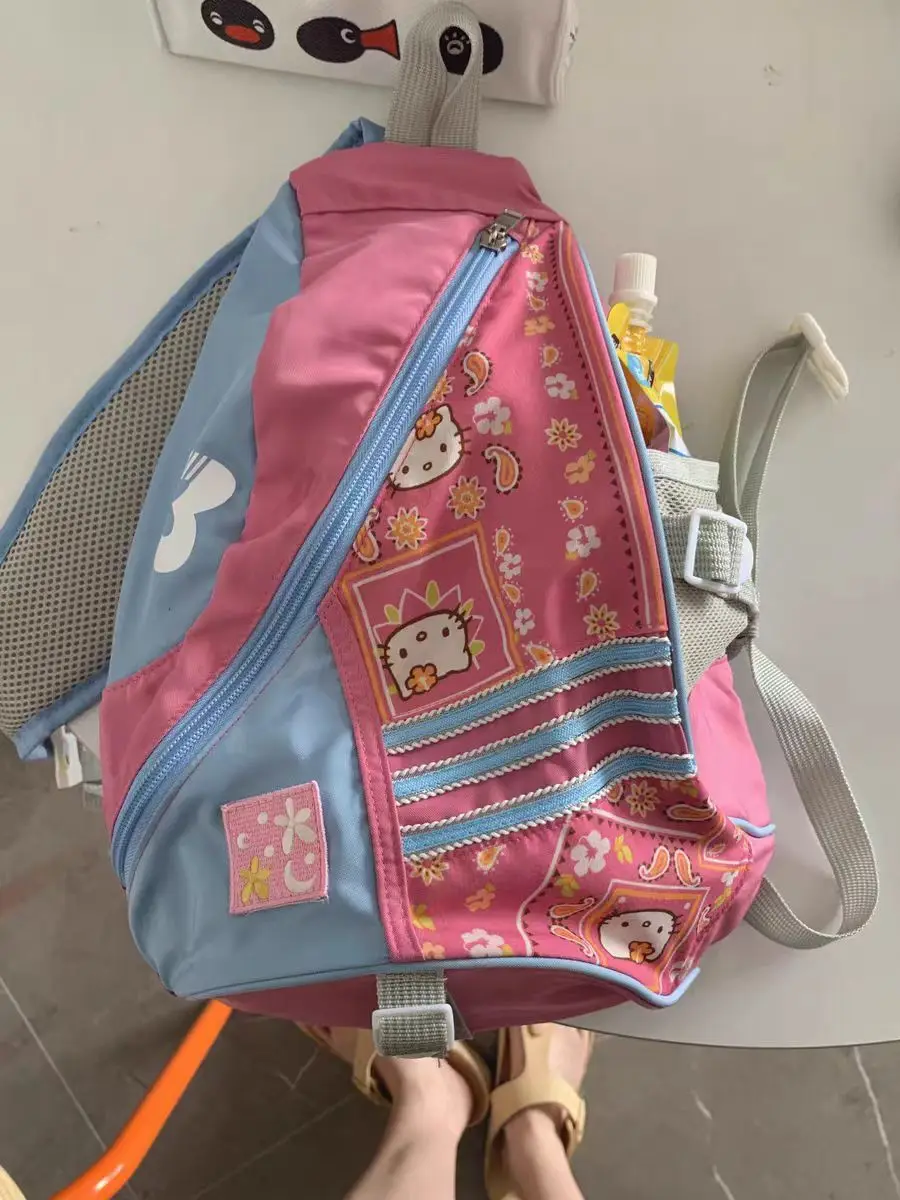 

Sanrio Hello Kitty Cross-backpack Cartoon Cute Vintage Medieval Retro One-shoulder Backpack Bow Arrow Bag Y2K Hot Girl Cute Bag