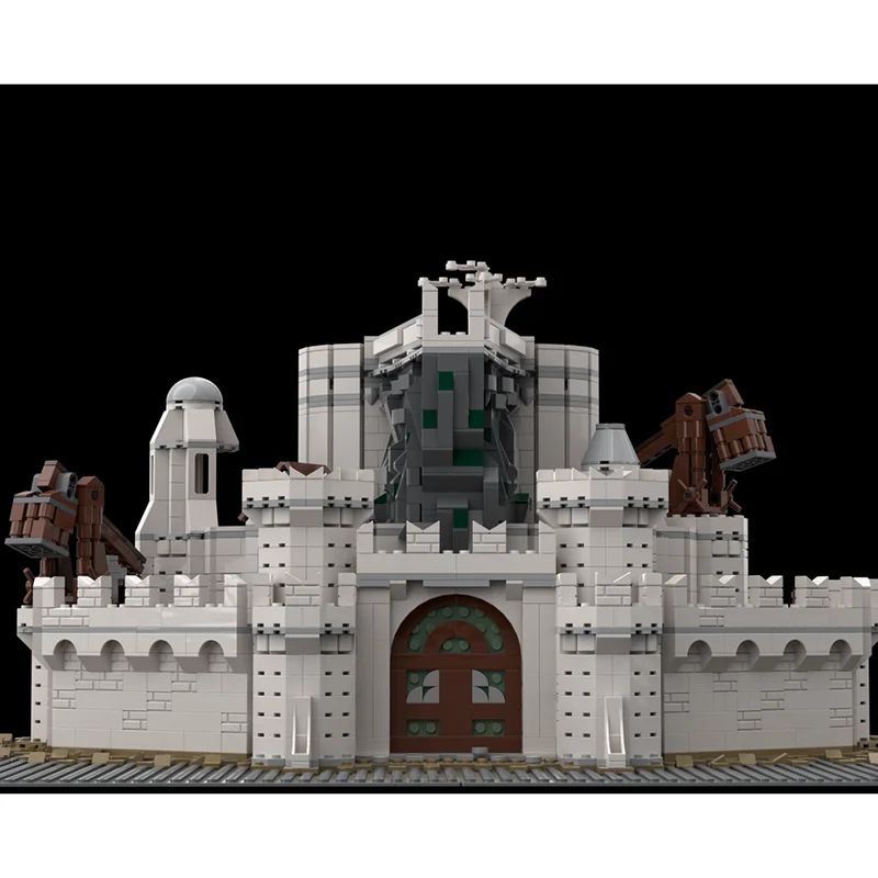 خواتم سحرية نموذج Moc اللبنات قلعة المدينة البيضاء نموذج التكنولوجيا الطوب لتقوم بها بنفسك تجميع ألعاب قلعة العطلة الشهيرة هدية #3