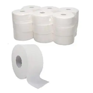 Papel Higiénico Industrial - 2 Capas 100% celulosa - 18 Rollos Papel Higienico - 330 gr x Rollo - Compatible con Dispensadores - Suave y Resistente - Papel WC Industrial