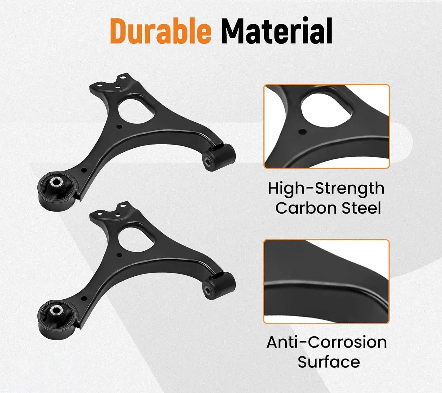 ES800374 ES800373 EV800246 14 قطعة أذرع التحكم السفلي ومفصل كروي Sway Bar Tie Rod لـ 2006-2011 Honda Civic Black