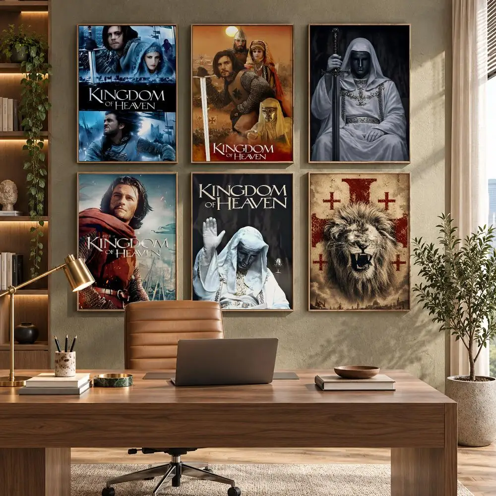 Historical Drama Movies K-Kingdom Of Heaven Poster HD Waterproof Wall Decal for Study, Living Room & Garage, Great Gift for Fans