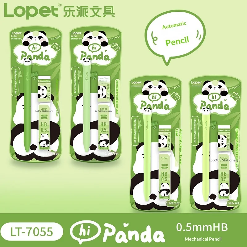 

Lopet Kawaii Animal Design Side Press Mechanical Pencil Set With 0.5mm HB Leads & Eraser Students School Stationery Cute Gift