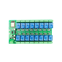 Placa do desenvolvimento de WiFi, relé de 16 canais, ESP-12F Power, ESP8266, 5V, 12V, 24V