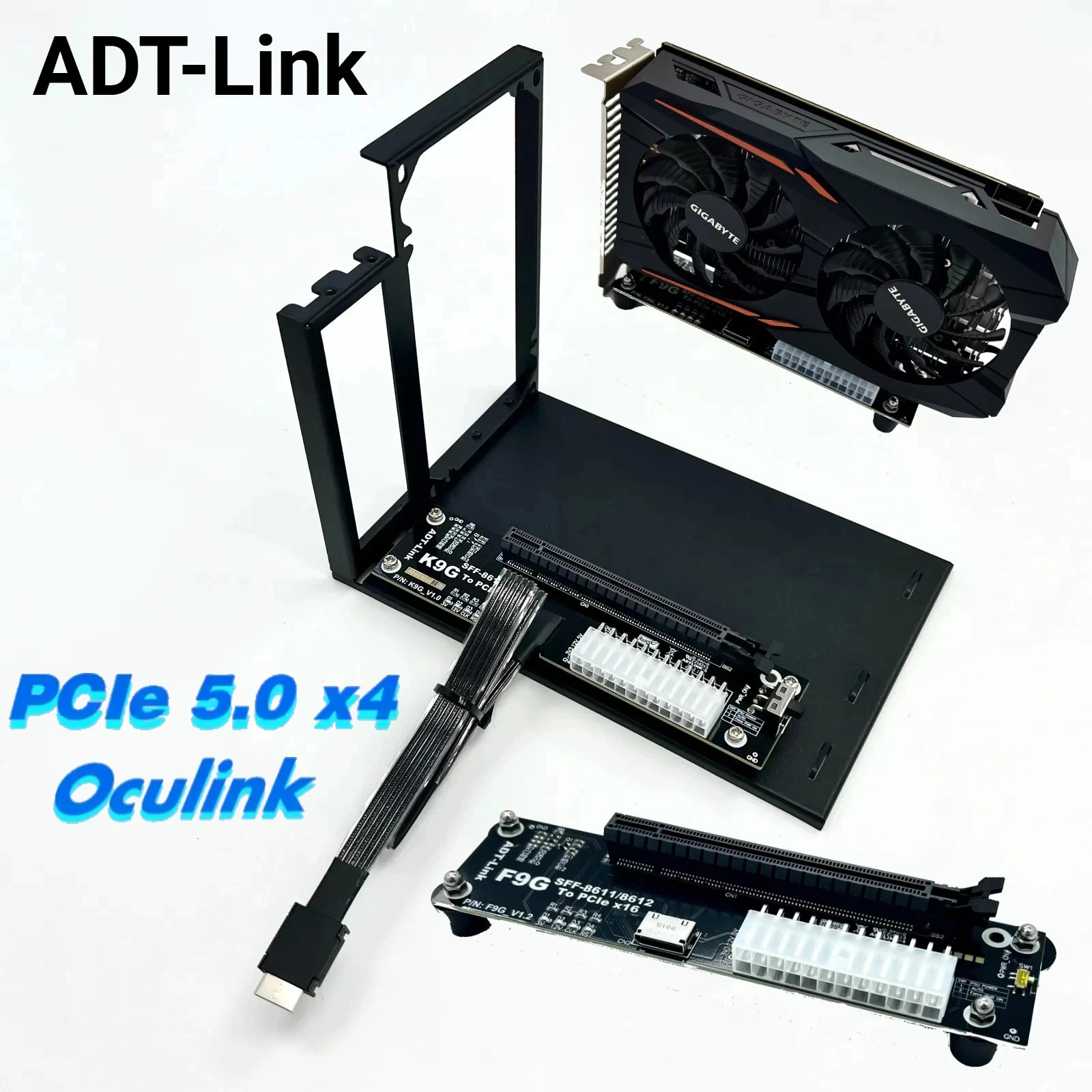 

PCI-E 5,0 x4 к OCuLink SFF-8611 SFF8612 M.2 Внешняя видеокарта Док-станция графического процессора M.2 Адаптер внешнего интерфейса eGPU для NUC STX ITX