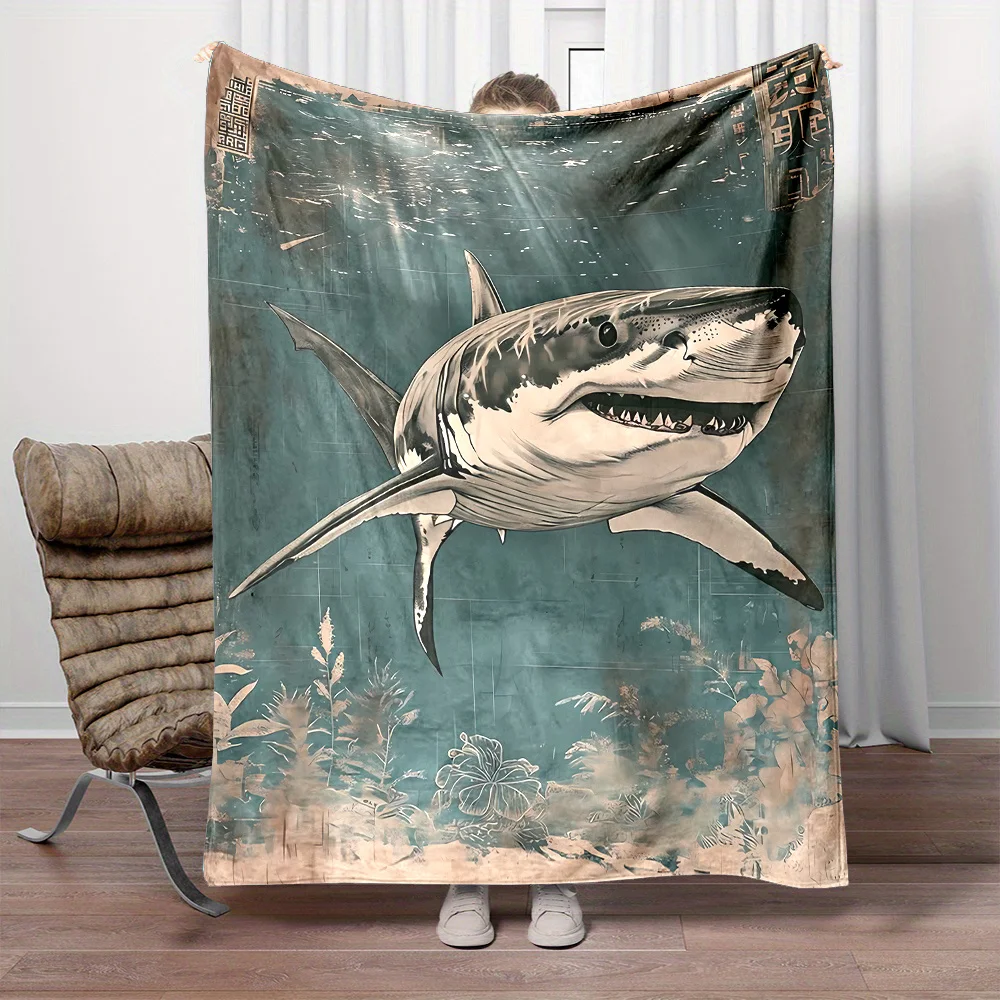 Vintage Medieval Art Flannel printed blanket suitable for all seasons suitable for living room office sofa and travel 150x230cm