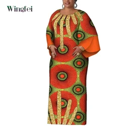 African Women Print Dresses Elegant Dashiki Maxi Long Dresses Ankara Fashion African Clothes Nigerian Dresses for Women Wy2124