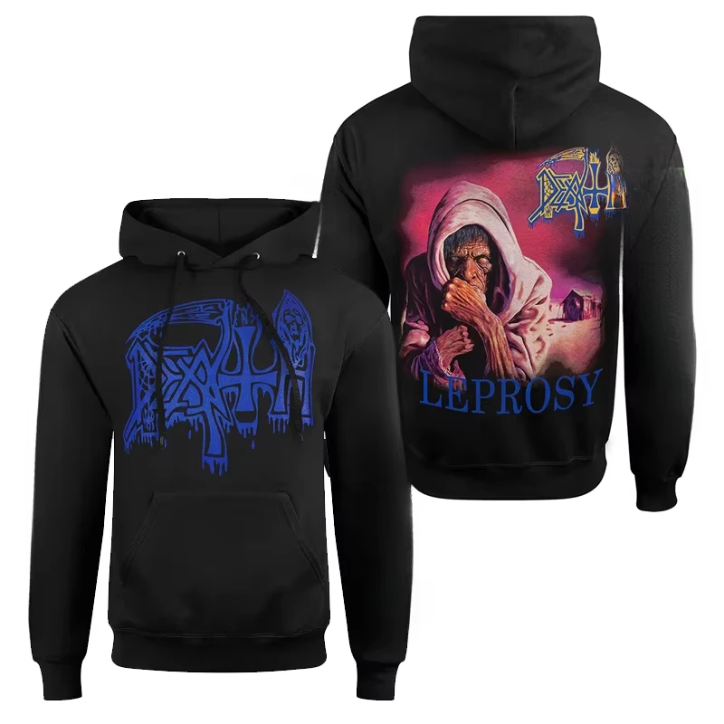 DEATH Metal Band Rock Punk Dark Lässiger Lockerer Kapuzenpullover für Männer und Frauen – Detail 3