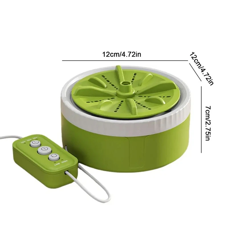Lavadora de turbina portátil, dispositivo de lavado pequeño, plegable, para apartamento, Limpieza Profunda, USB