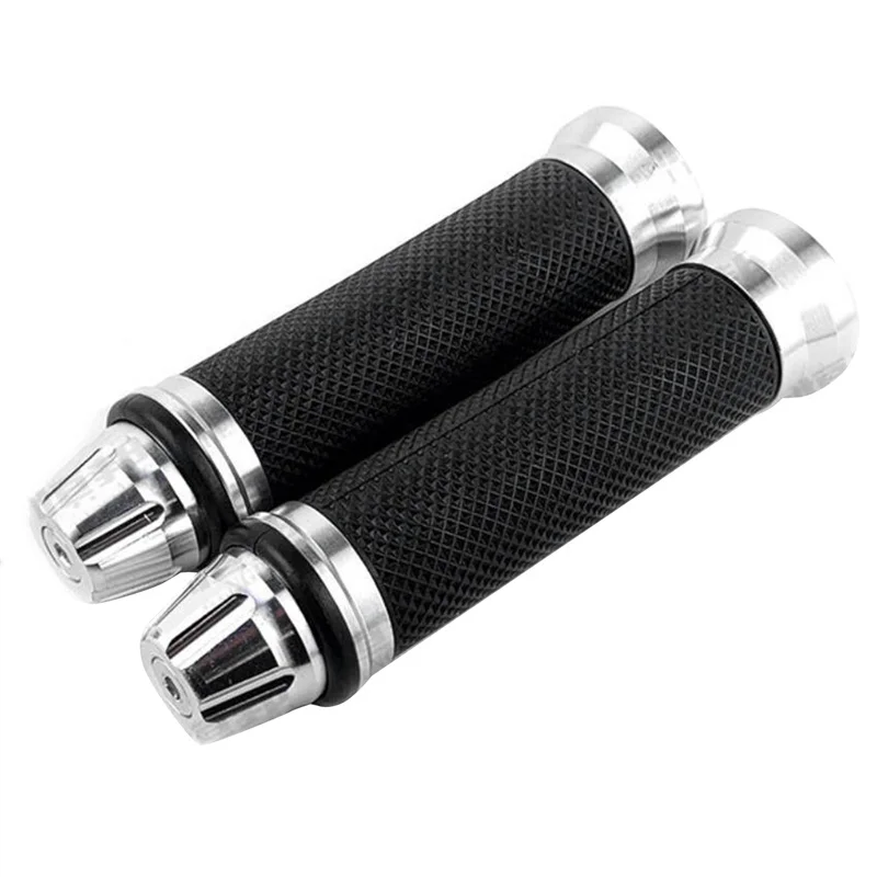 1 Pair 7/8\'\' Anti-Slip Motorcycle grips hand Handlebar Bar Grips Bicycle Rubber Mountain Cycle Handle Handlebar Bar Grips