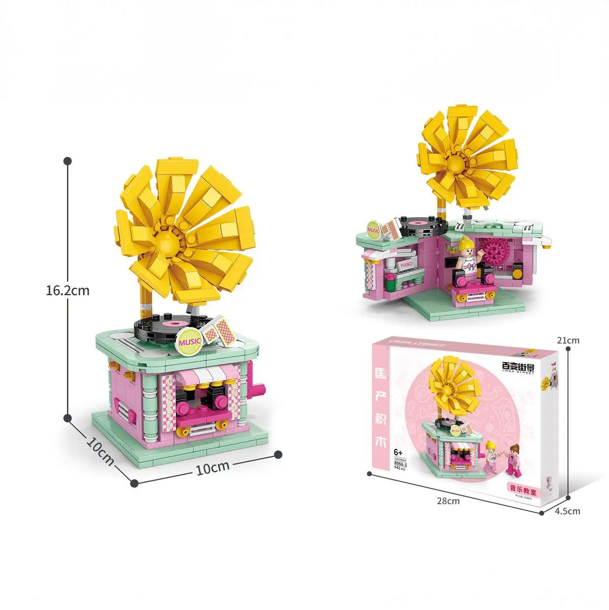 Ouzey 14 + mini blocos de construção de lanche de rua, kits de modelo de caminhão de comida de caixa pequena, presente de brinquedo educacional criativo diy para adolescentes