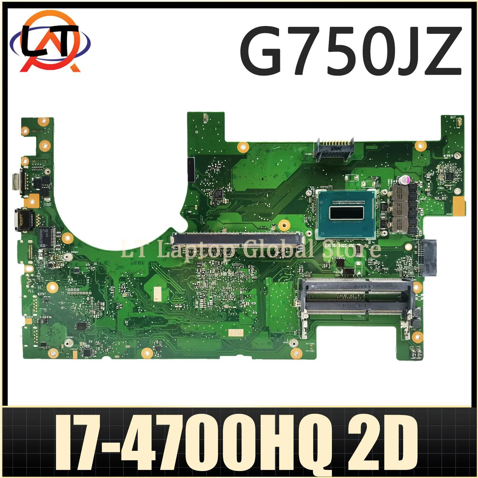 

Mainboard For ASUS G750JZ G750JX G750JM G750JY G750JS G750J G750JW Laptop Motherboard I7 4th Gen CPU 2D MAIN BOARD