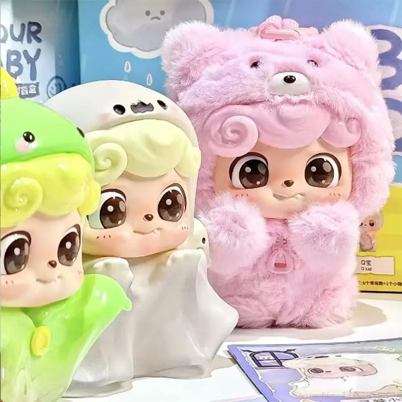 

Q.Kid Be Your Q Baby Series Cartoon Anime Action Doll Blind Box Kawaii Model Desktop Decoration Toy for Children's Birthday