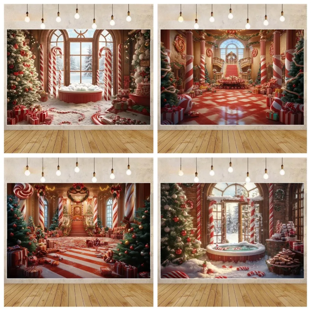 

Winter Christmas Window Scenery Wreath Shooting Background Christmas Party Party Family Children Shooting Prop Studio Background