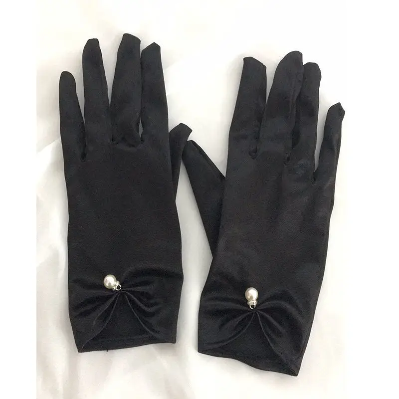 European and American style French retro black gloves women, thin, sun-protective, suitable for evening parties, urban socia