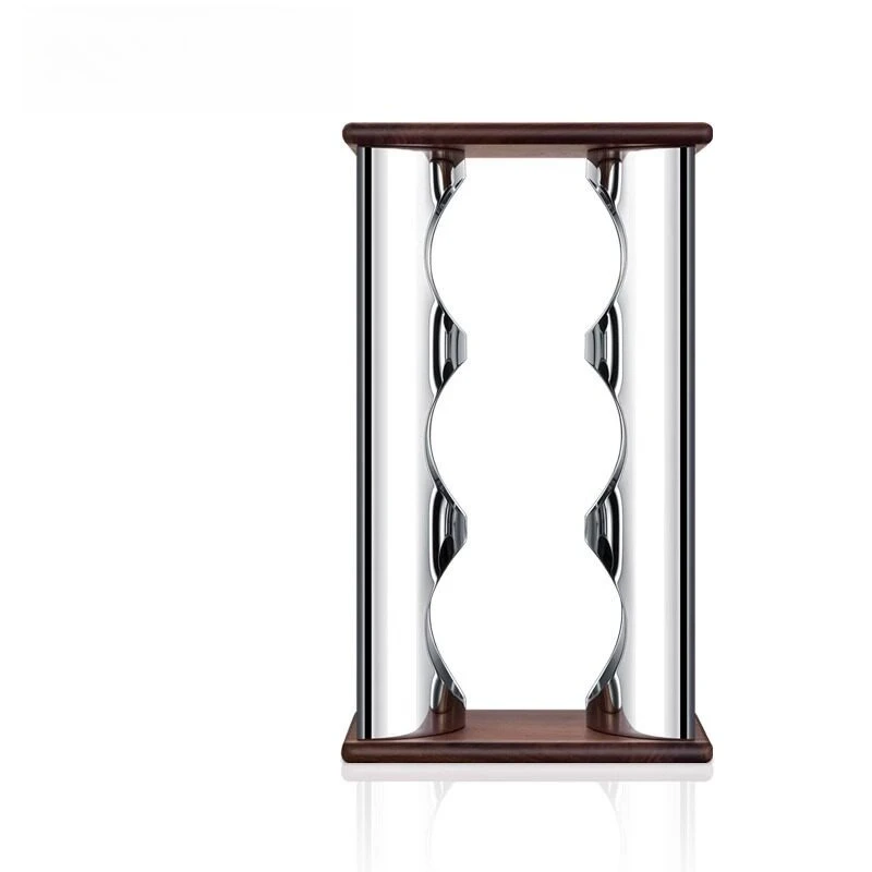 Suitable for Light Luxury Walnut with Stainless Steel Red Wine Rack, Grape Storage Rack,