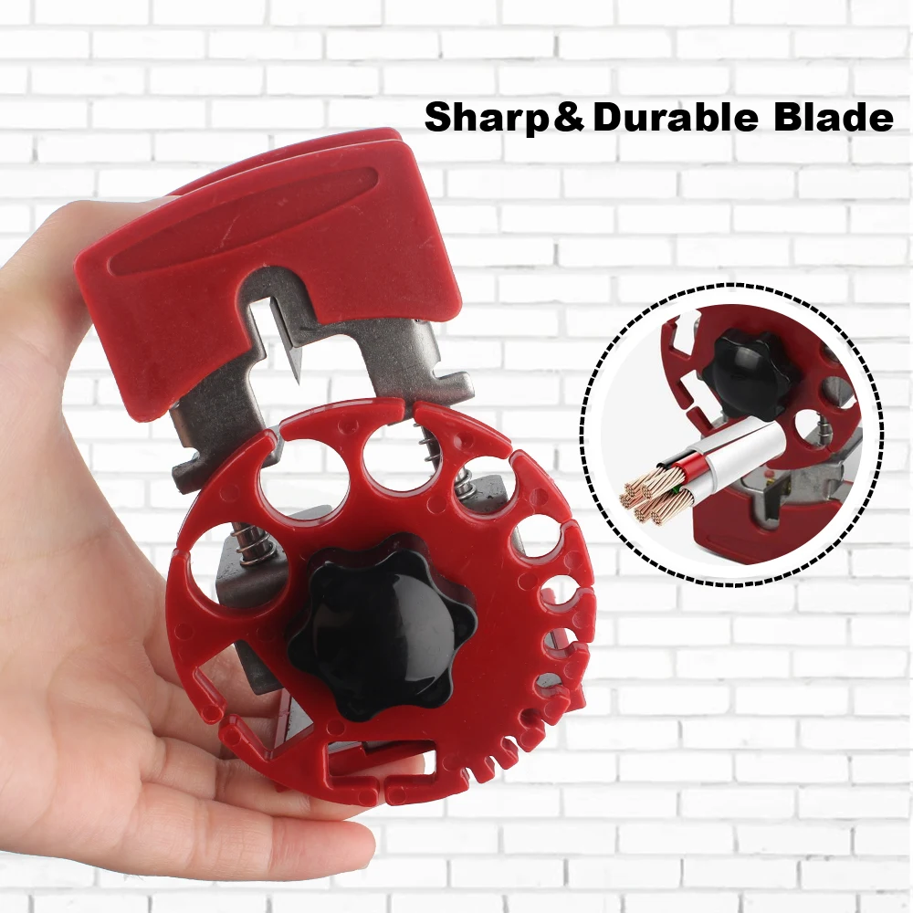 

Handheld Quick Peeling Tool Wire Cutting Knife Portable Adjustable Depth Cable Stripper Electrician Tools Skimming Blades