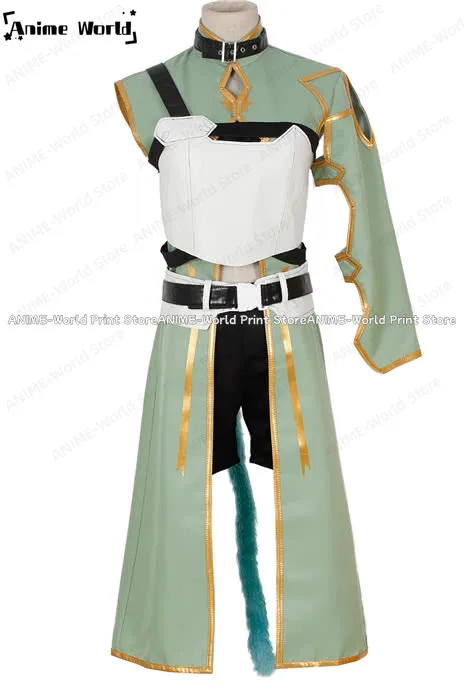 《Custom Size》Anime Sword Art Online Asada Shino Green Cosplay Costume Party Christmas Halloween Any Size