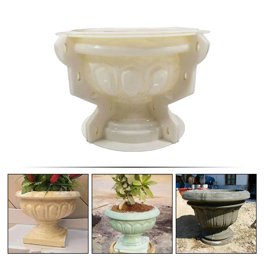 Flower Planter Mold Flower Pot Plastic Mold Concrete Clay Succulent Planter Mold Large Urn Planter Epoxy Mould Flower Pot Making