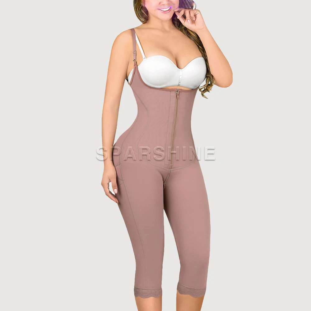 High Comfort Front Zipper High-pressure Shortened Trousers for Everyday and Post-operative Use Postpartum Recovery Faja